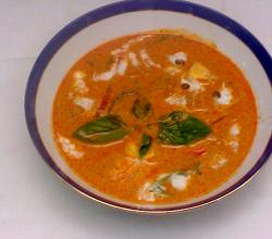 Spicy prawn curry
